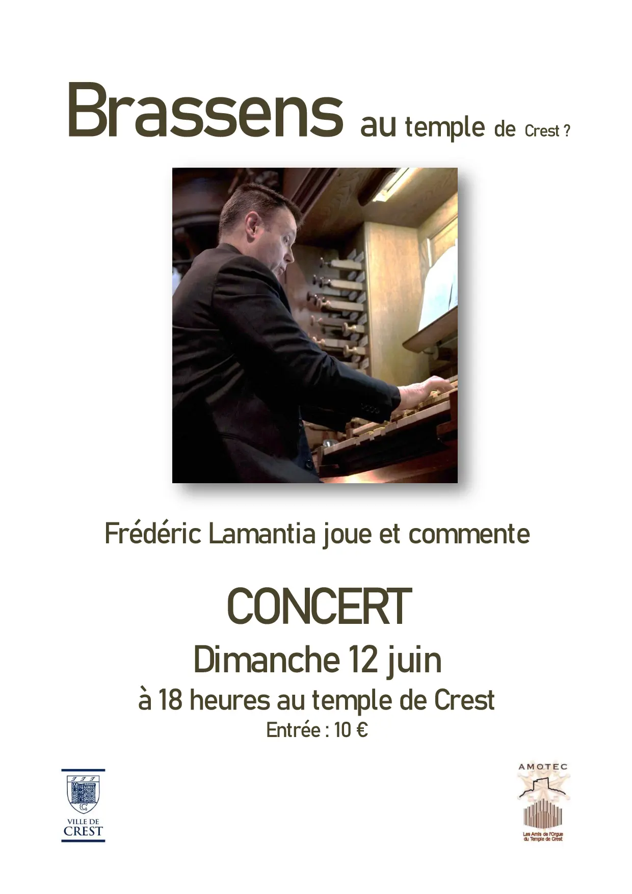Affiche concert Lamantia joue Brassens 2022